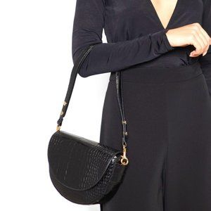 Mango Croc Effect Bruma Bag